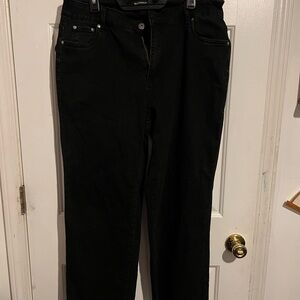BloomChic Black Slim Straight Jeans